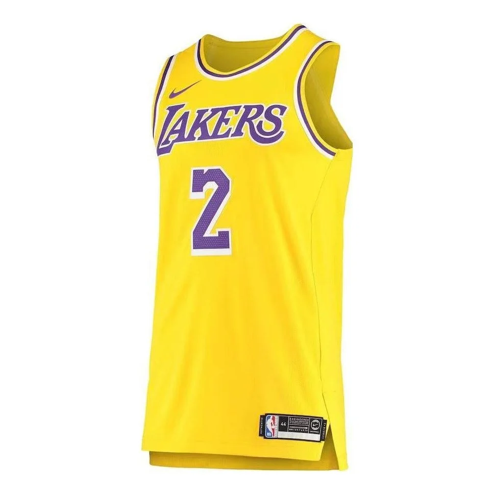 Nike NBA Los Angeles Lakers Lonzo Ball Engineered VK Jersey 'Gold' AA7265-728 - 1