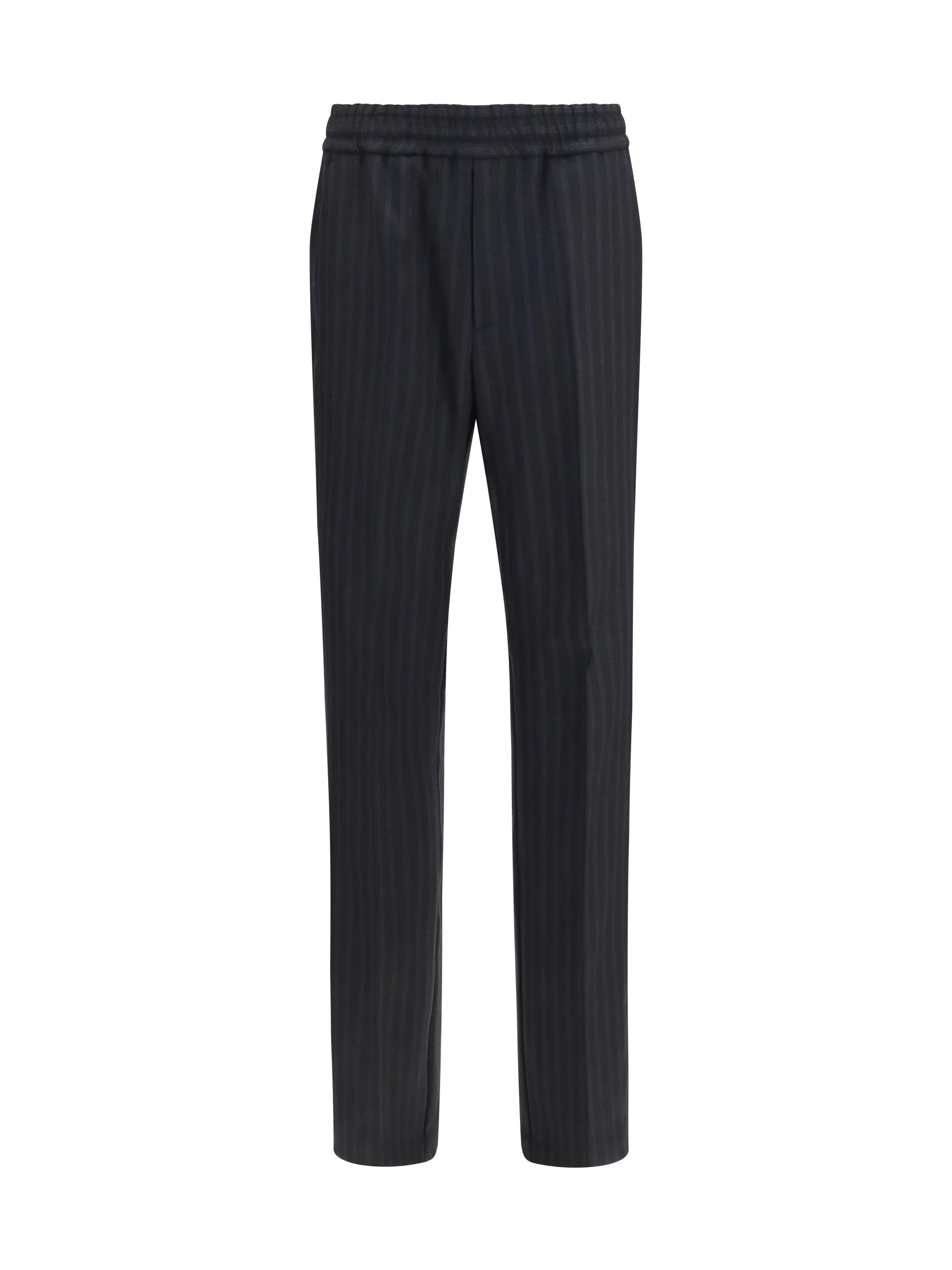 Versace Greek Monogram Pants Black Men - 1