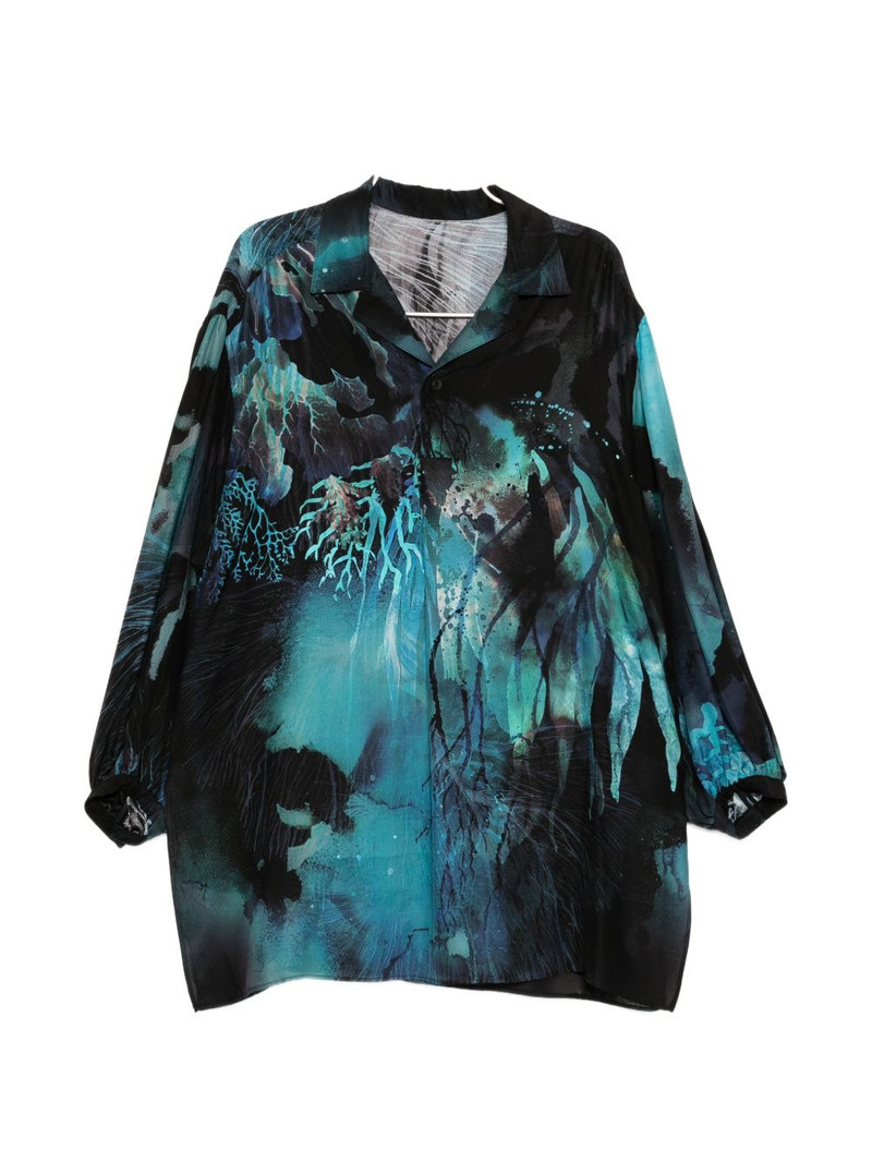 graphic-print camp-collar shirt 1