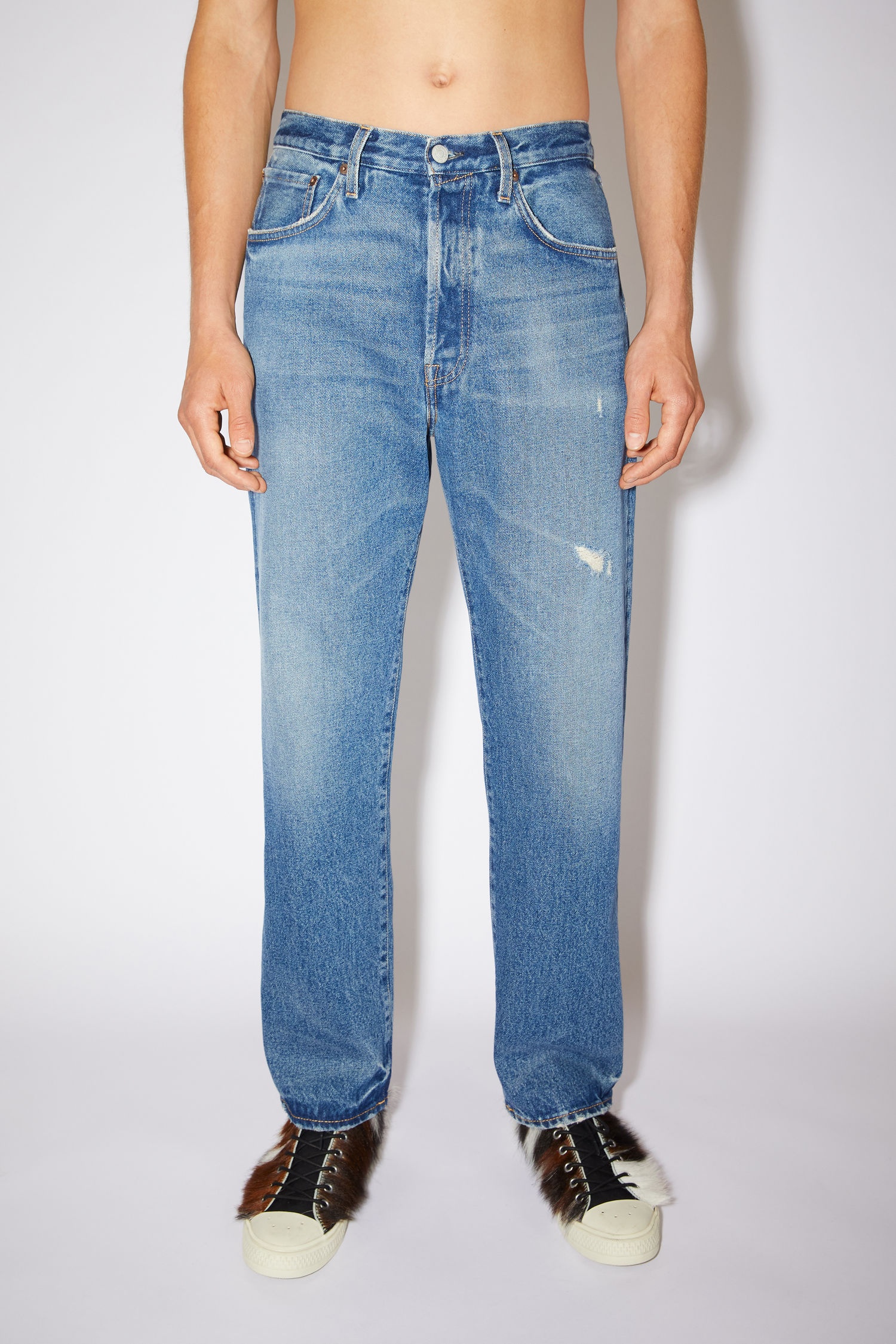 Loose fit jeans - Mid Blue - 2