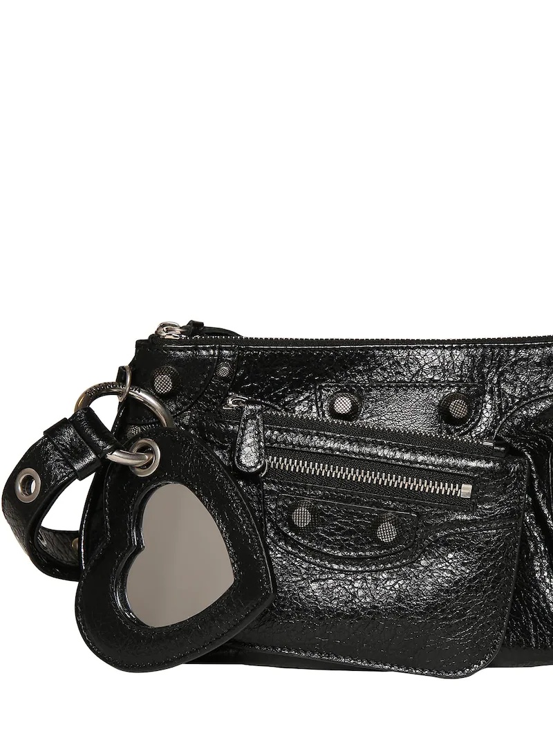 MINI LE CAGOLE LEATHER CLUTCH - 4