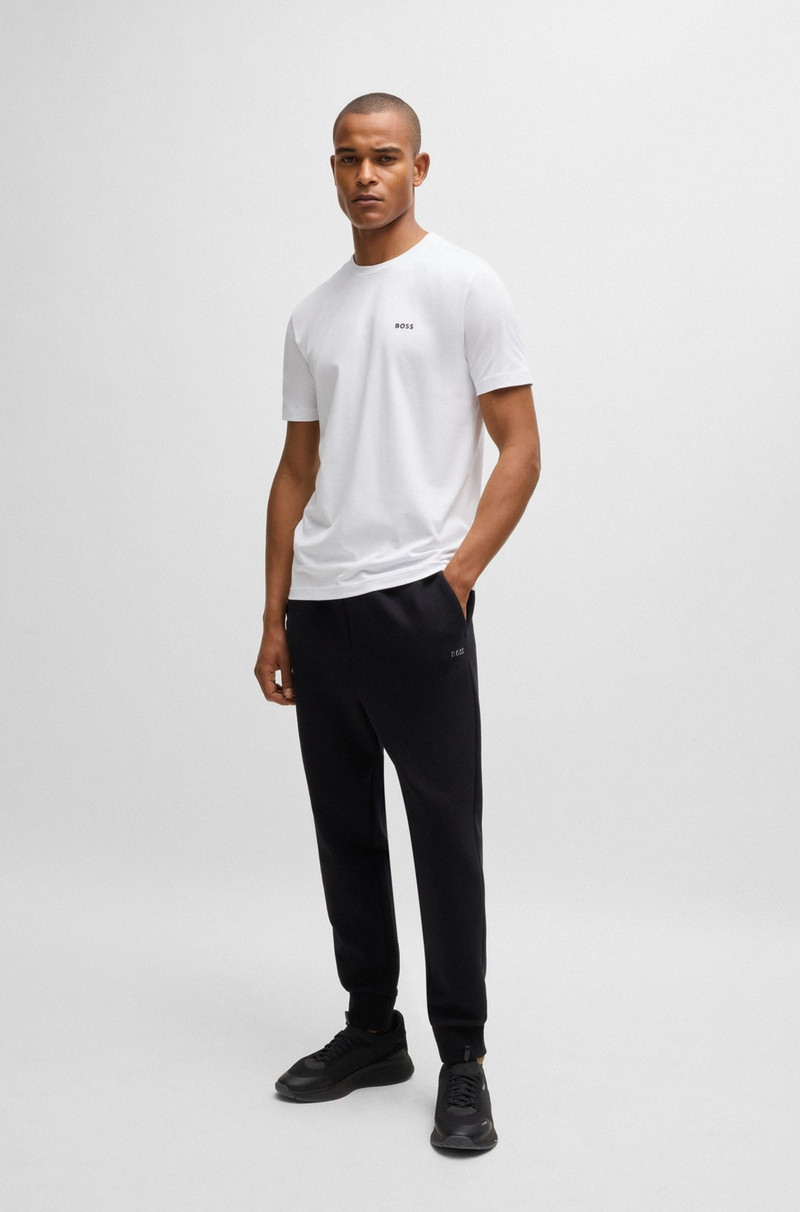 BOSS STRETCH-COTTON REGULAR-FIT T-SHIRT WITH CONTRAST LOGO outlook