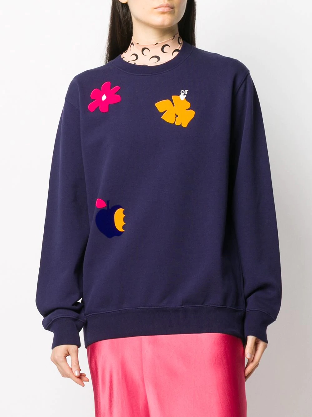 floral print sweatshirt - 3