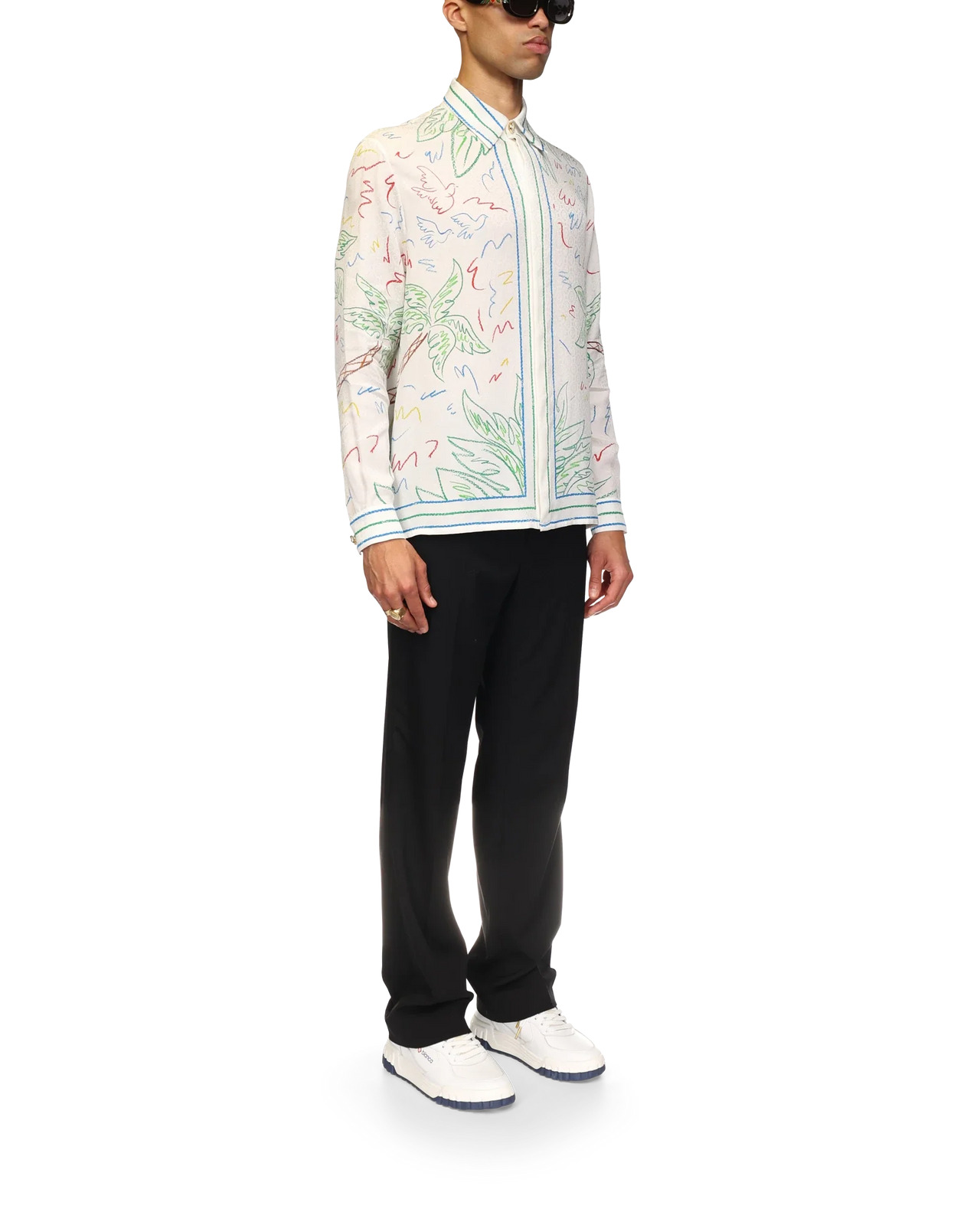 Crayon Tennis Club Silk Shirt | Casablanca Paris - 5