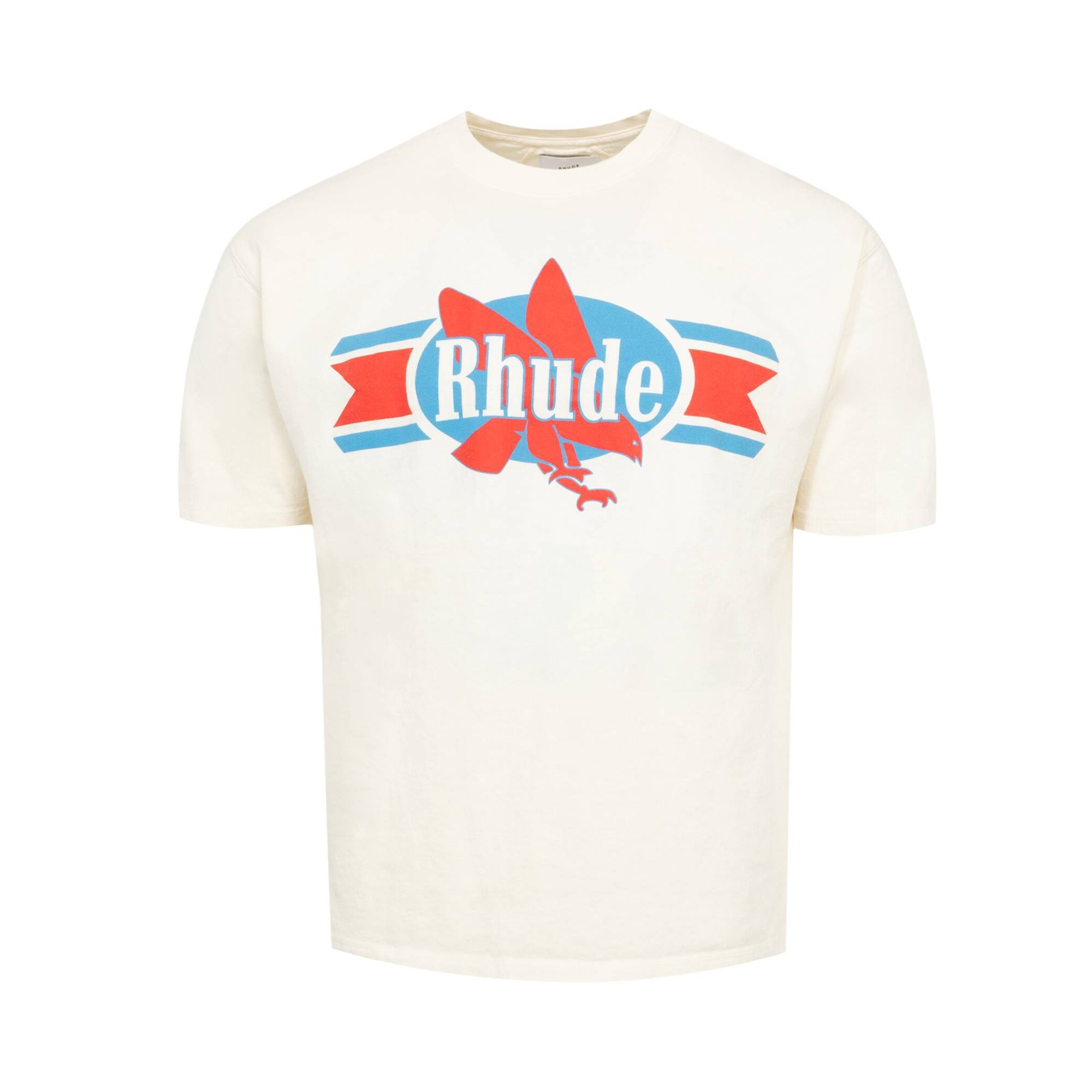 Rhude Chevron Eagle Tee 'Vintage White' - 1