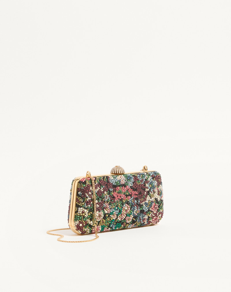 VALENTINO GARAVANI CARRY SECRETS MINAUDIERE WITH APRES L'HIVER RHINESTONE MOTIF 3