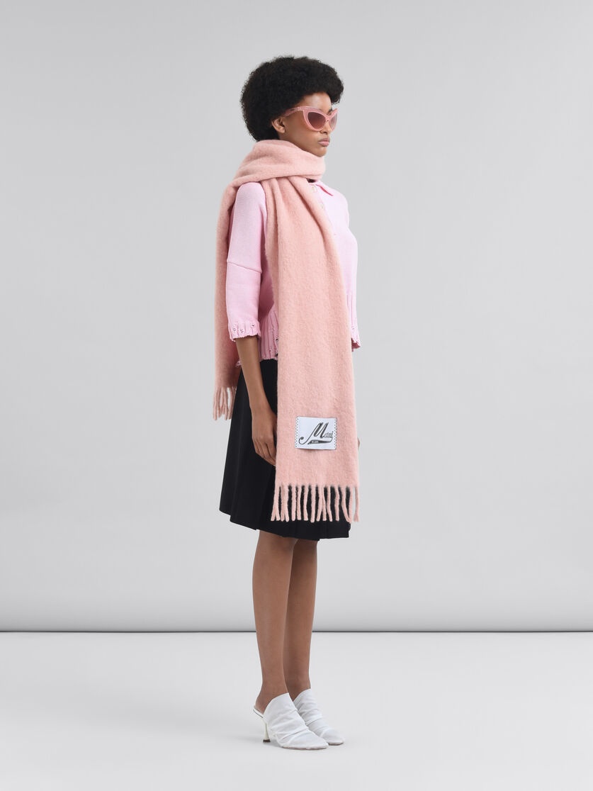 PINK COTTON POLO SHIRT WITH MARNI SYMBOL - 5