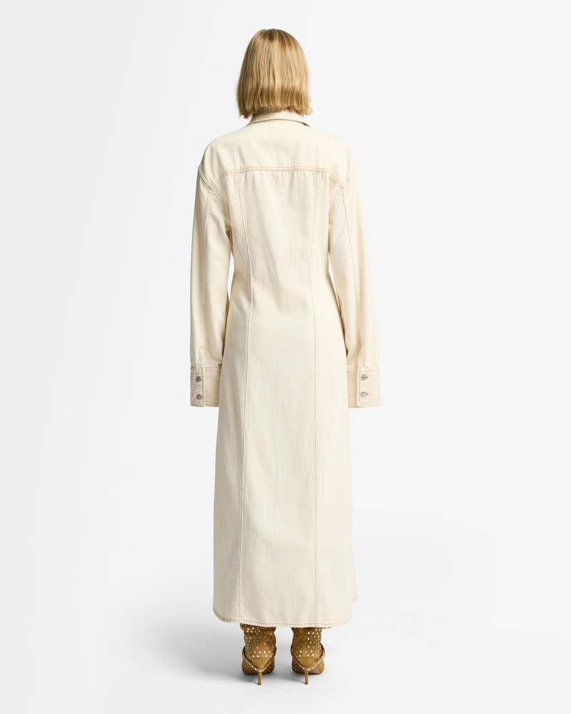 Denim Maxi Shirtdress in Solitary Star 5