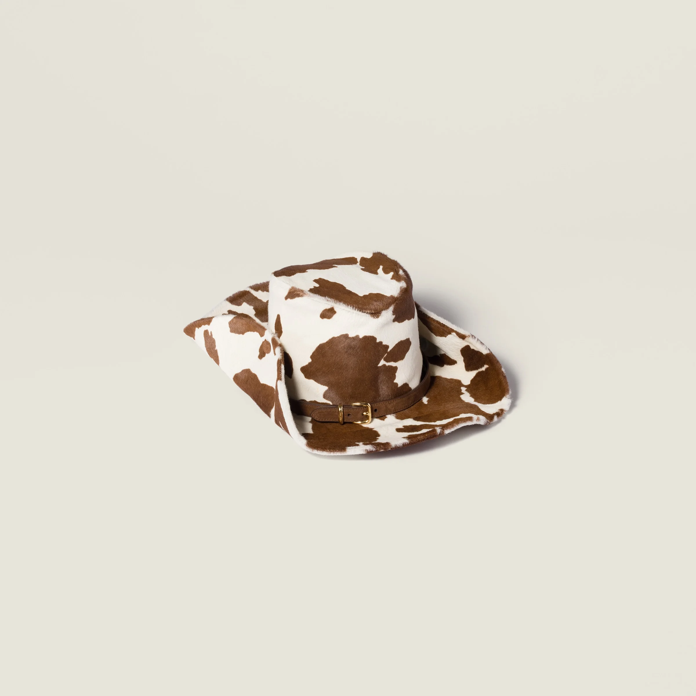 Printed leather cowboy hat - 1