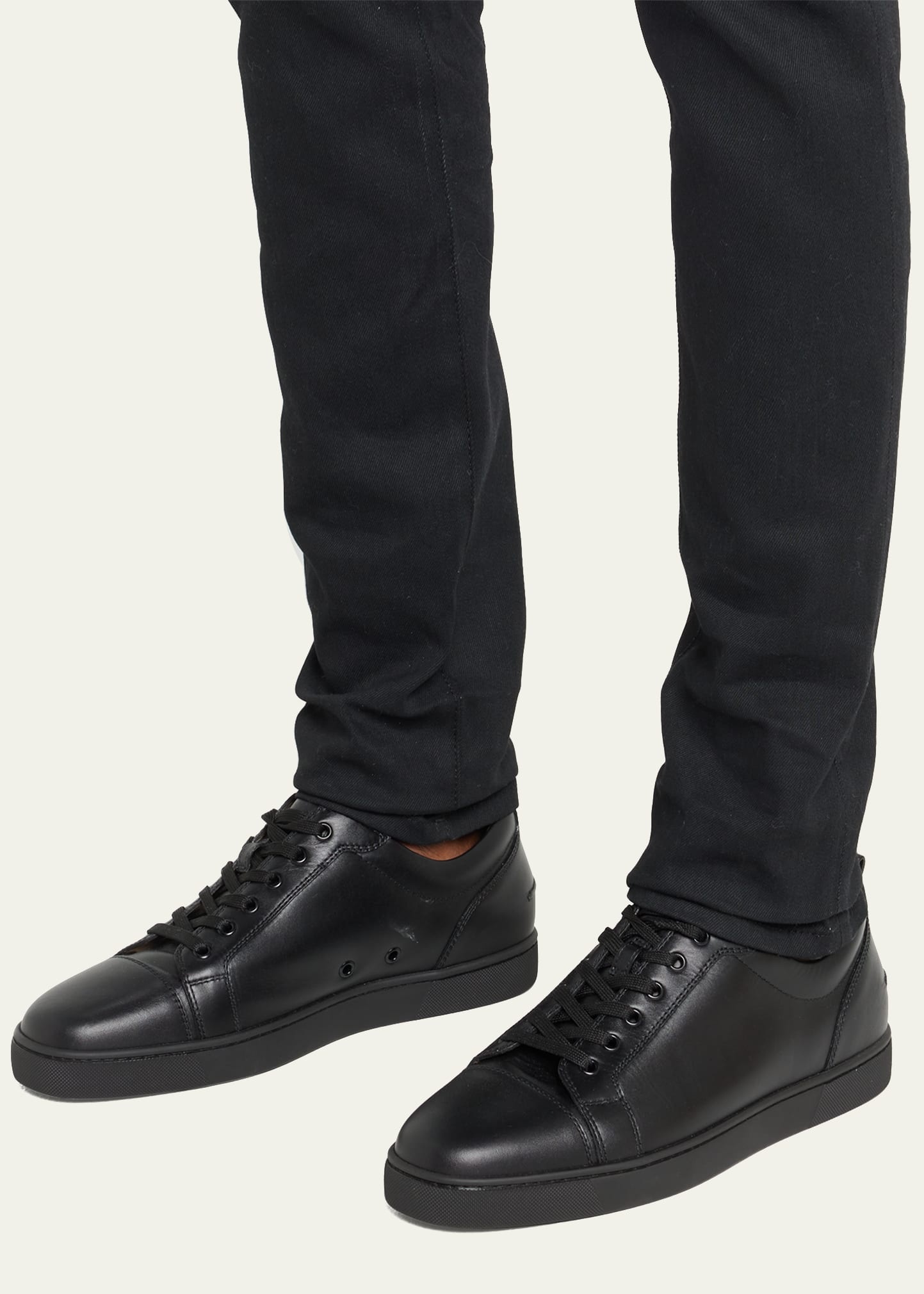 Men's Louis Junior Leather Red Sole Sneakers - 2