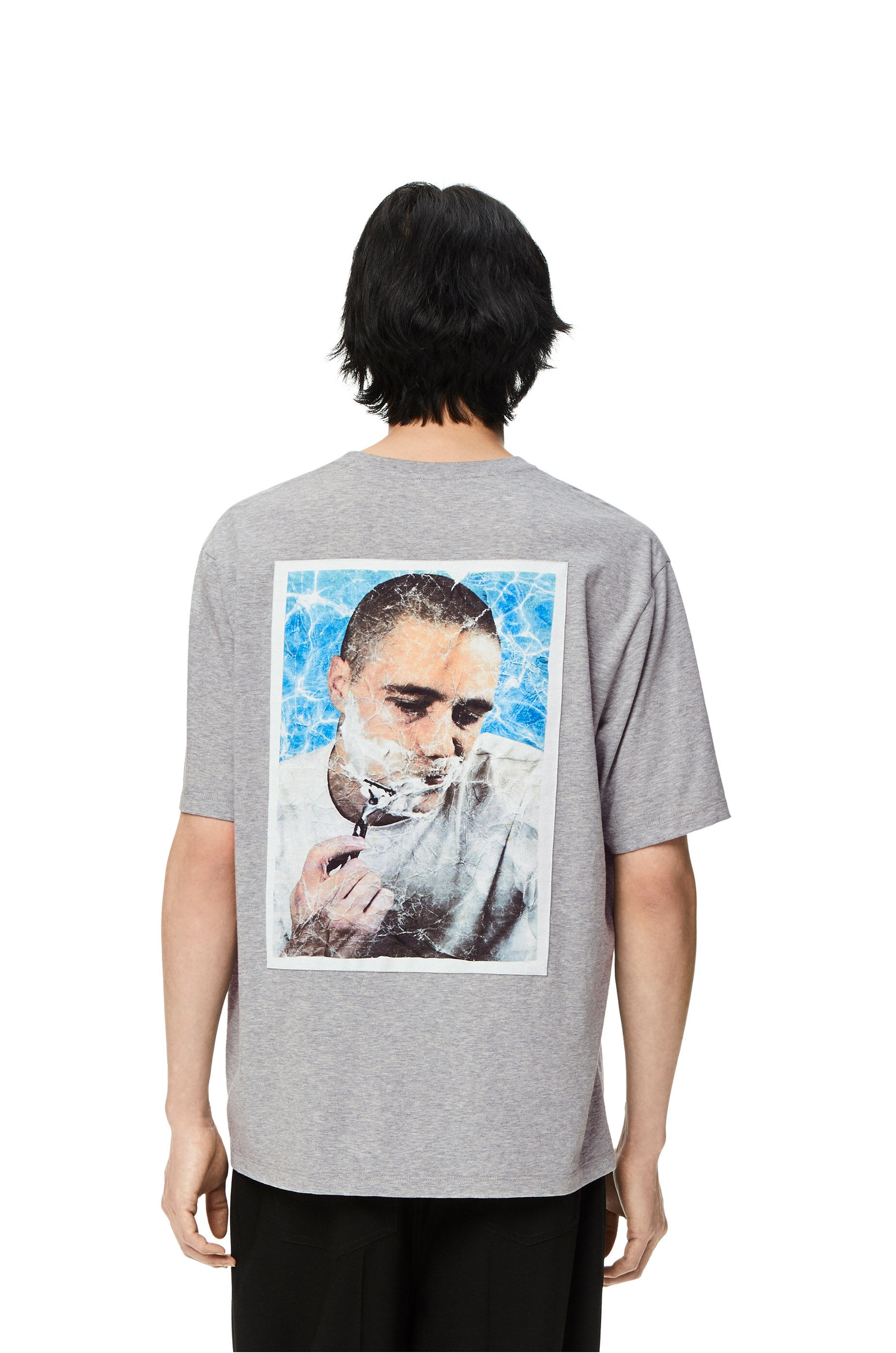 Shaving print T-shirt in cotton - 4