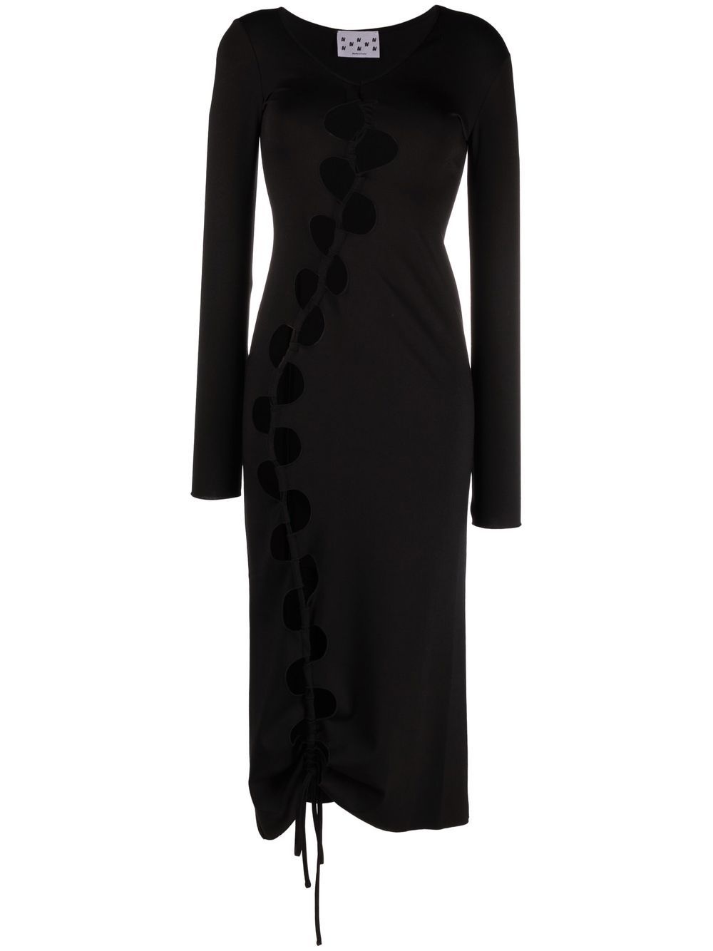 cut out-detail maxi dress - 1