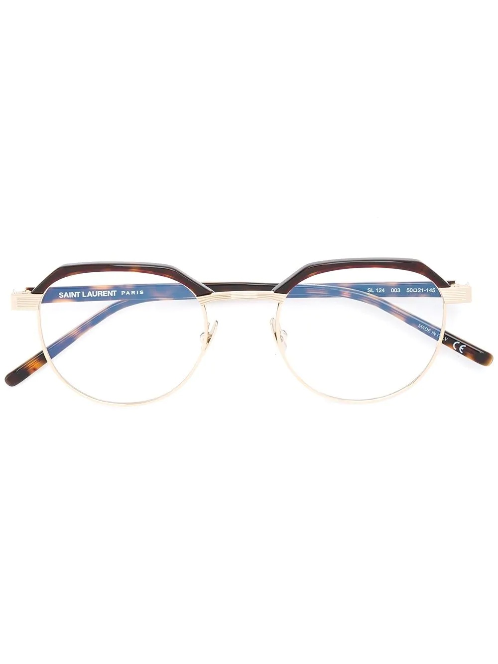 tortoiseshell panel glasses - 1