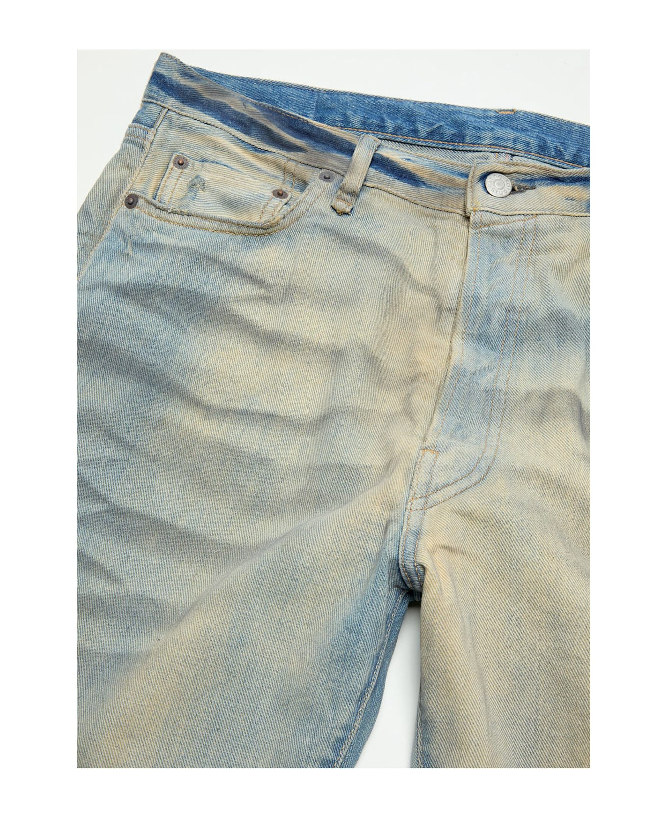 'carver' Light Blue Cotton Jeans - 2
