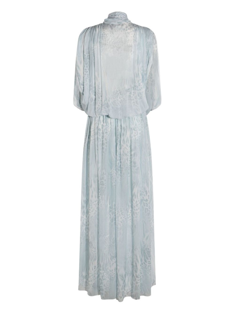 Blumarine printed chiffon dress outlook