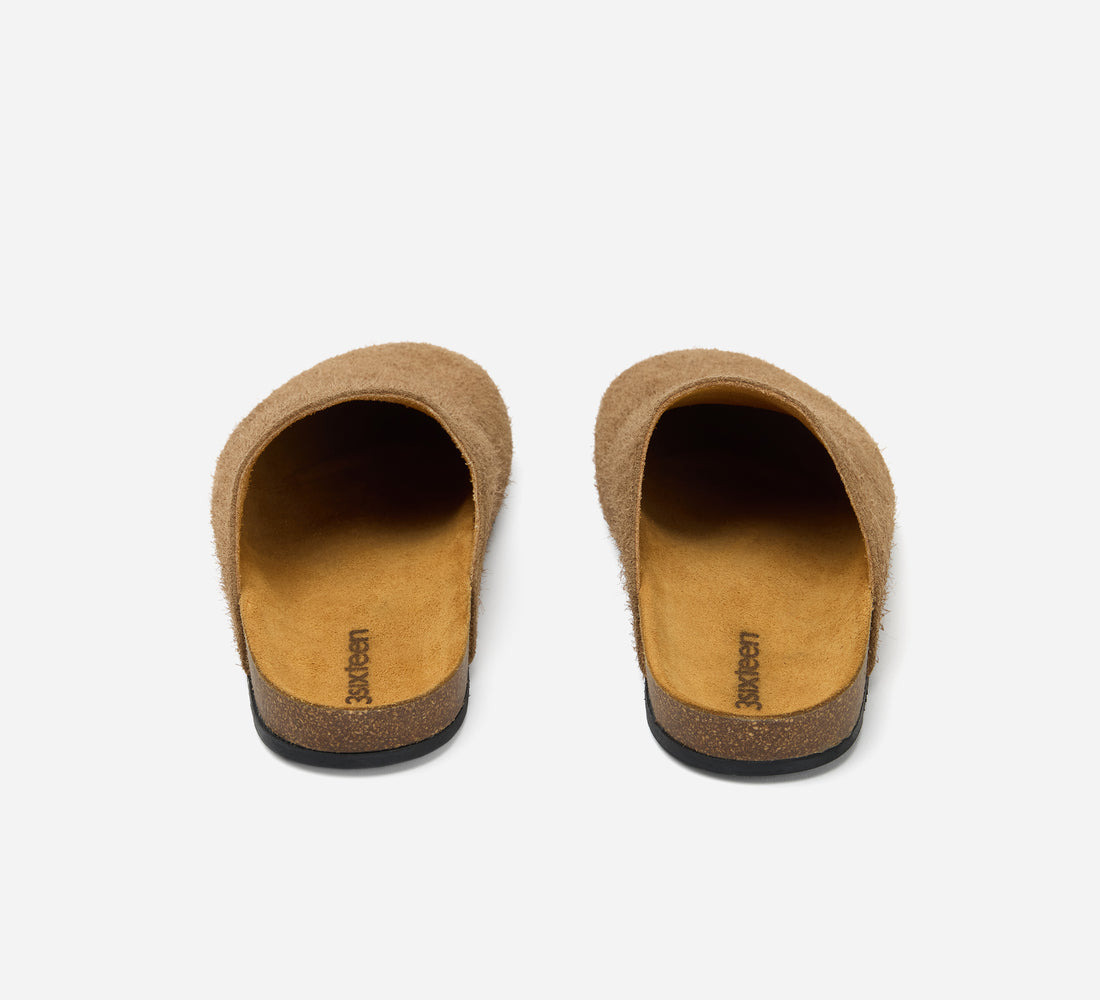 Mule - Shaggy Chestnut Suede - 3