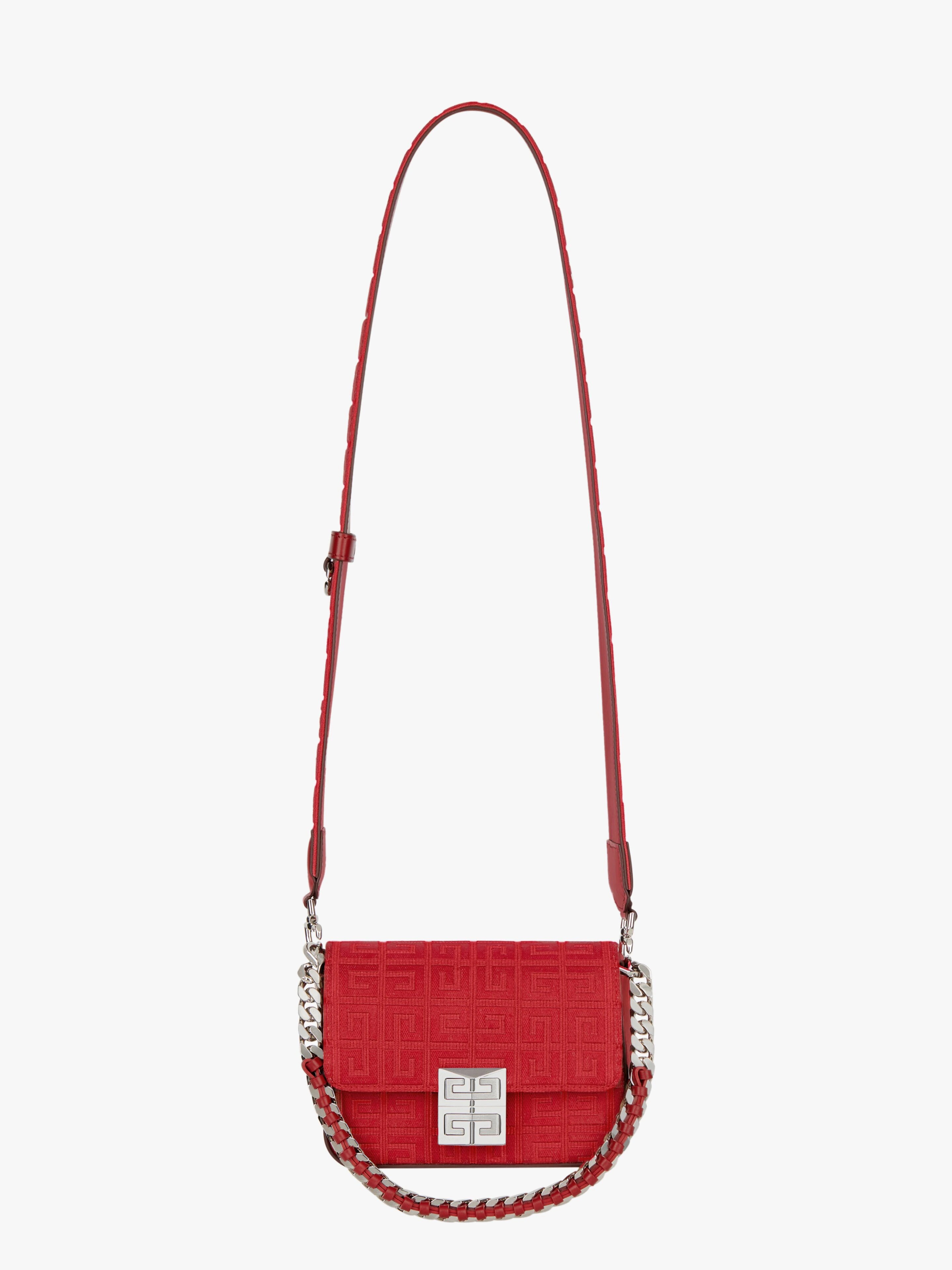 SMALL 4G BAG IN 4G EMBROIDERED CANVAS WITH CHAIN - 3