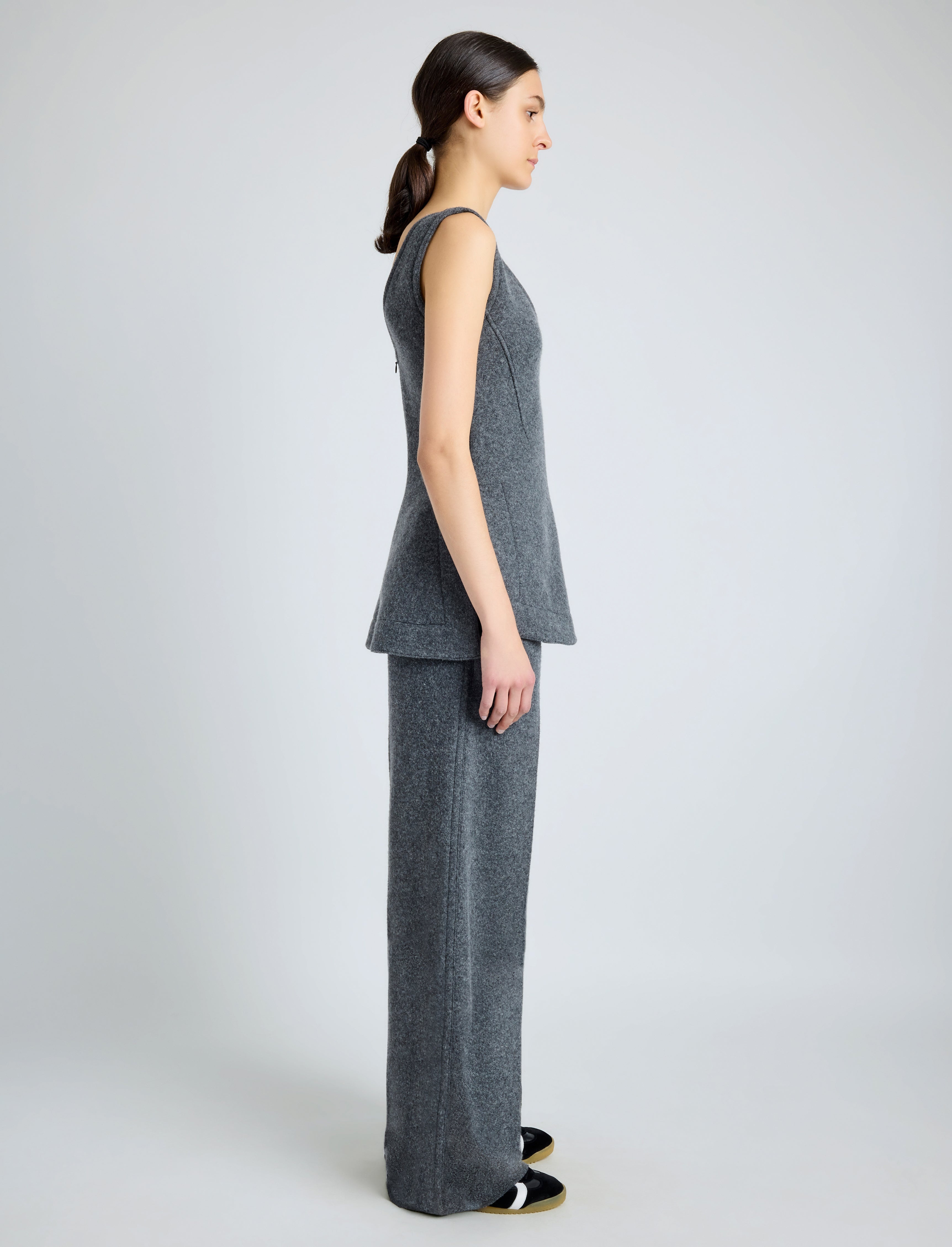 Violet Pant in Wool Jersey - 3