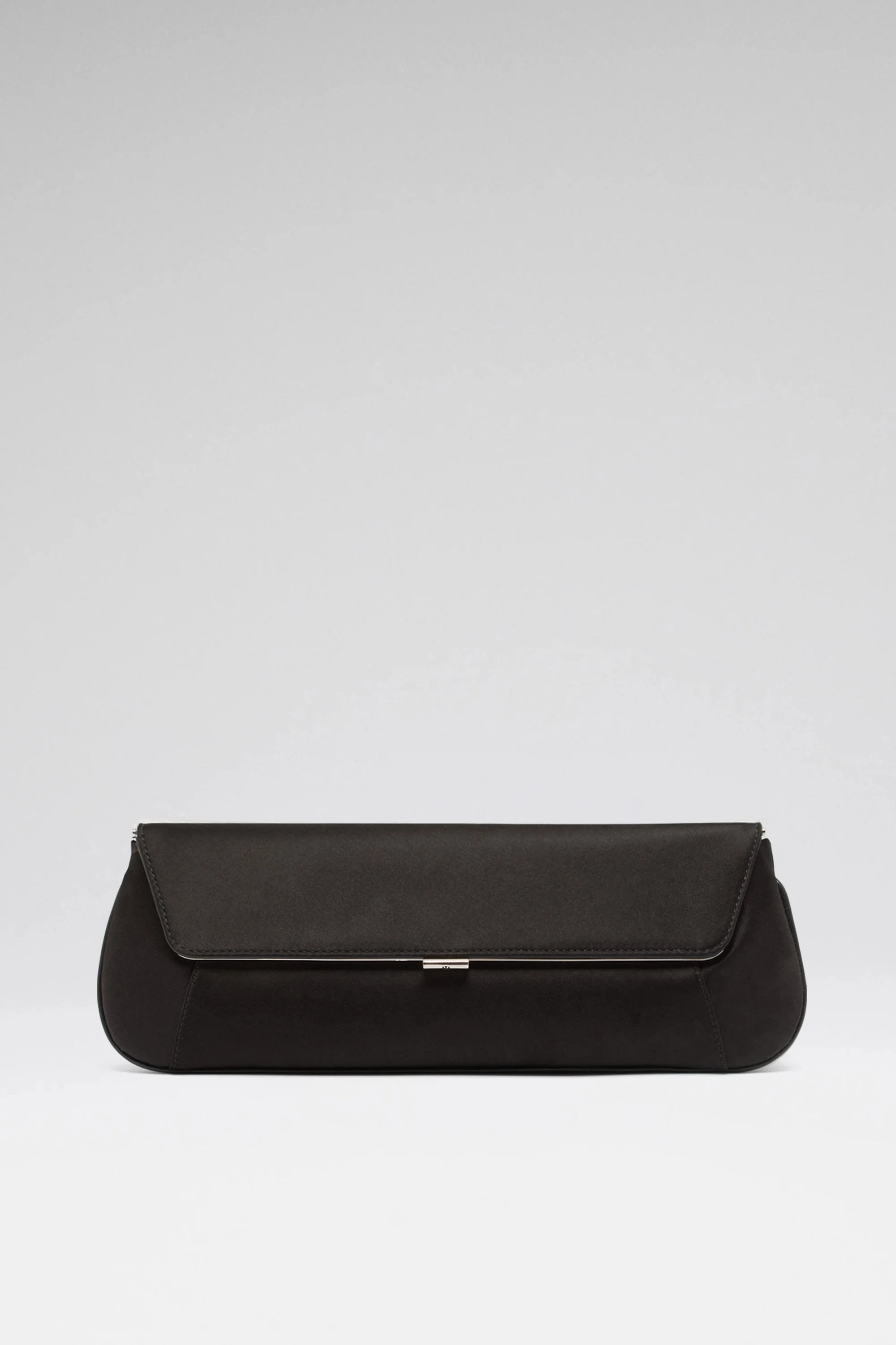 AMI CLUTCH BLACK SATIN - 1