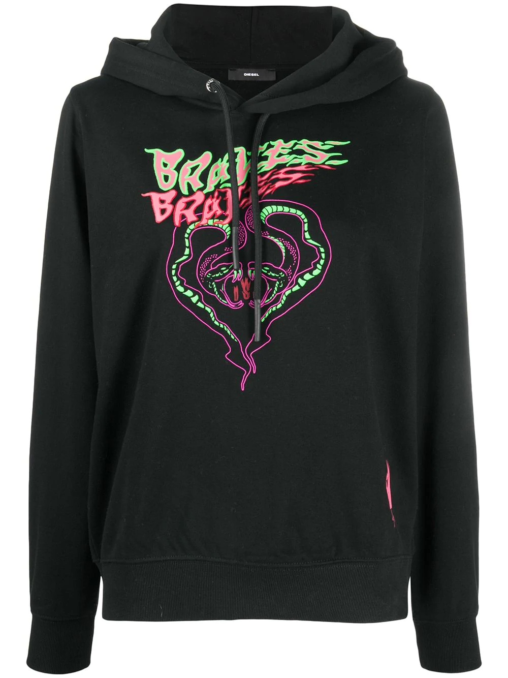 graphic print hoodie - 1