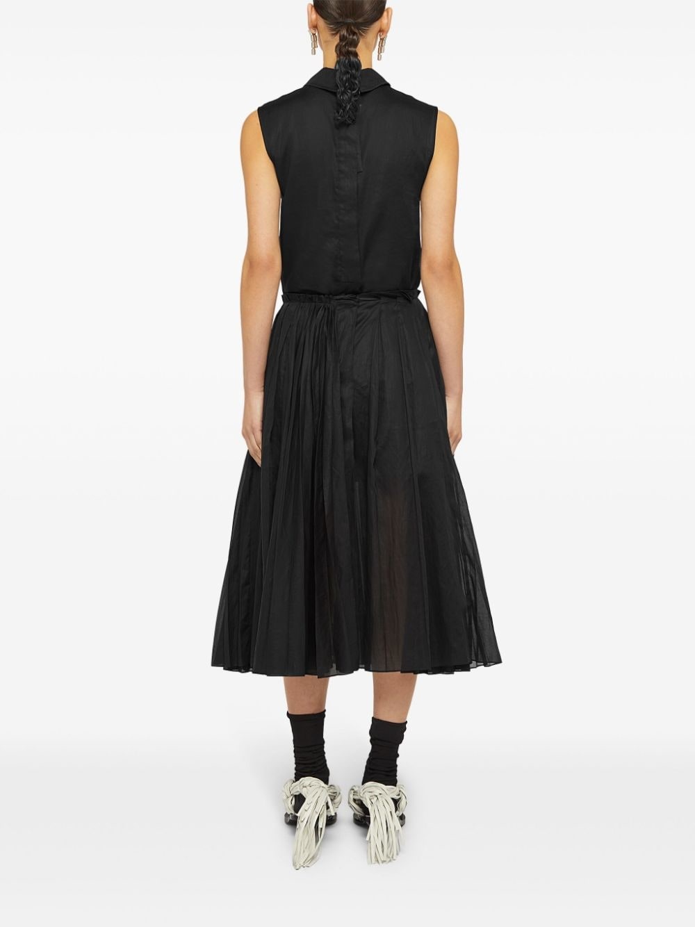 A-line pleated skirt - 4