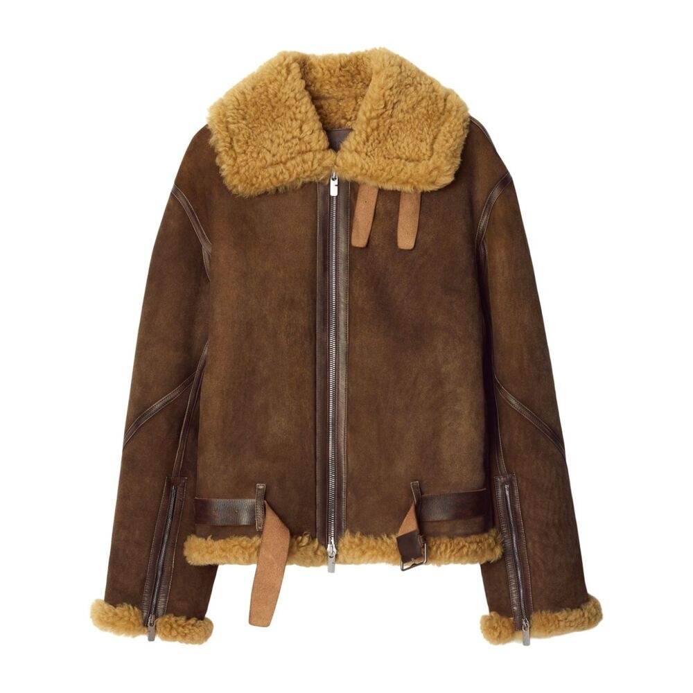 アウターその他 BURBERRY Women Outer 8079408 A1366 Brown Burberry Brit Women's Cotton Brown Parka Coat Size UK 6 USA