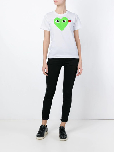 Comme des Garçons PLAY heart print T-shirt outlook