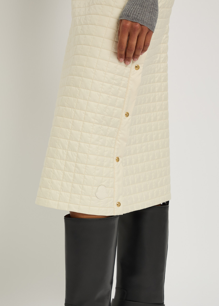 Moncler Quilted Shell Midi Skirt - 5