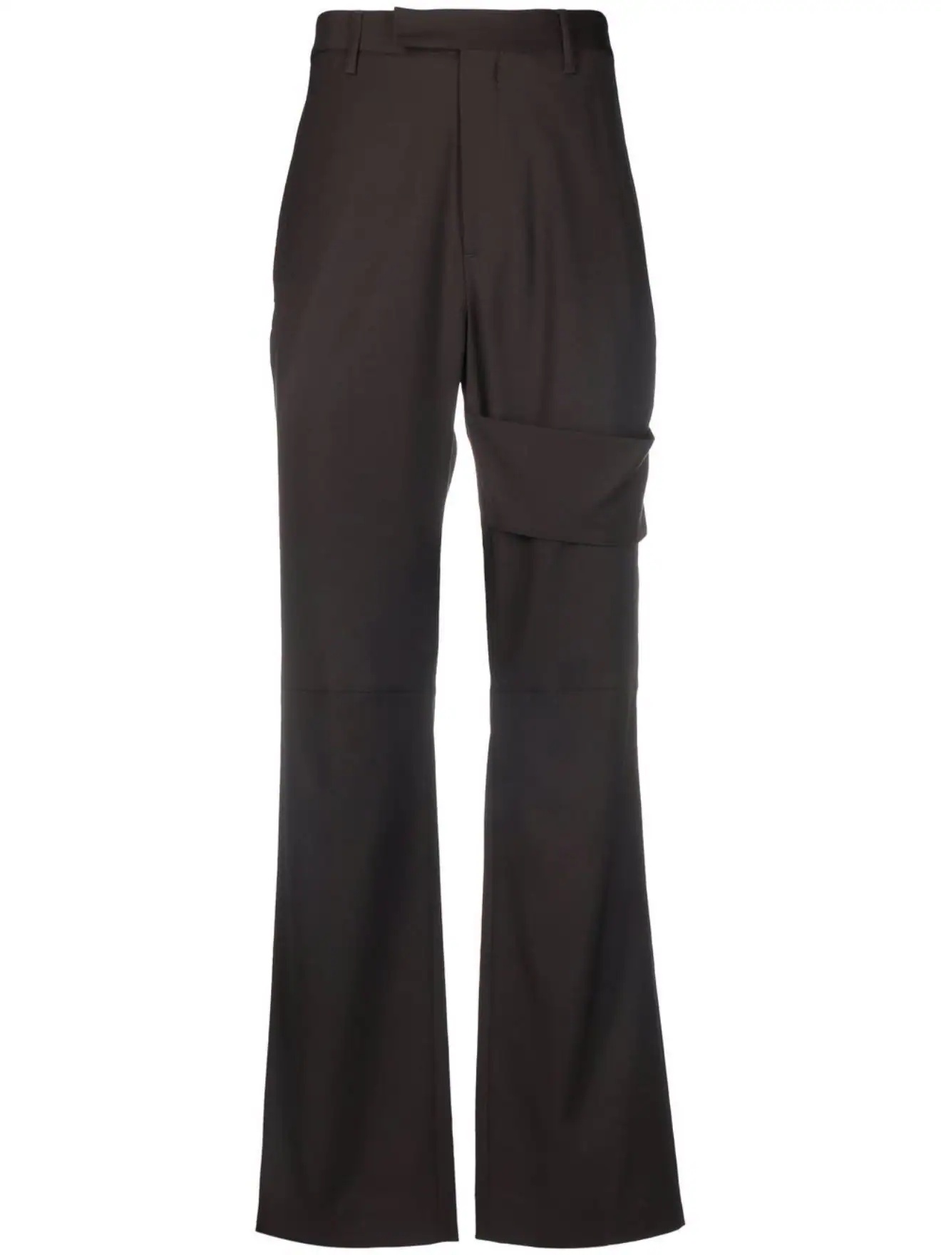 strap-detail tailored trousers - 1