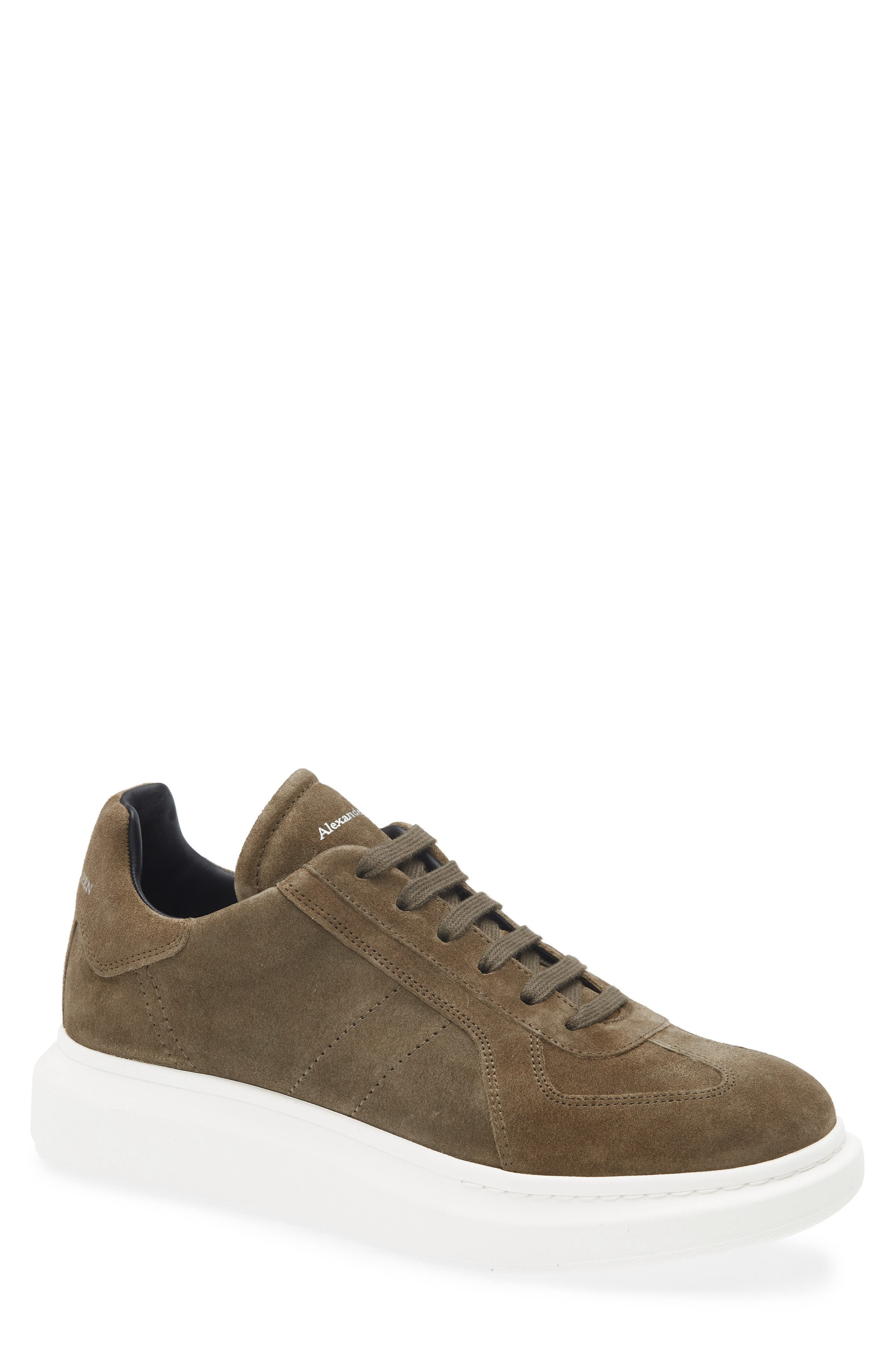 Alexander McQueen Oversize Retro Sneaker in Mud at Nordstrom - 1