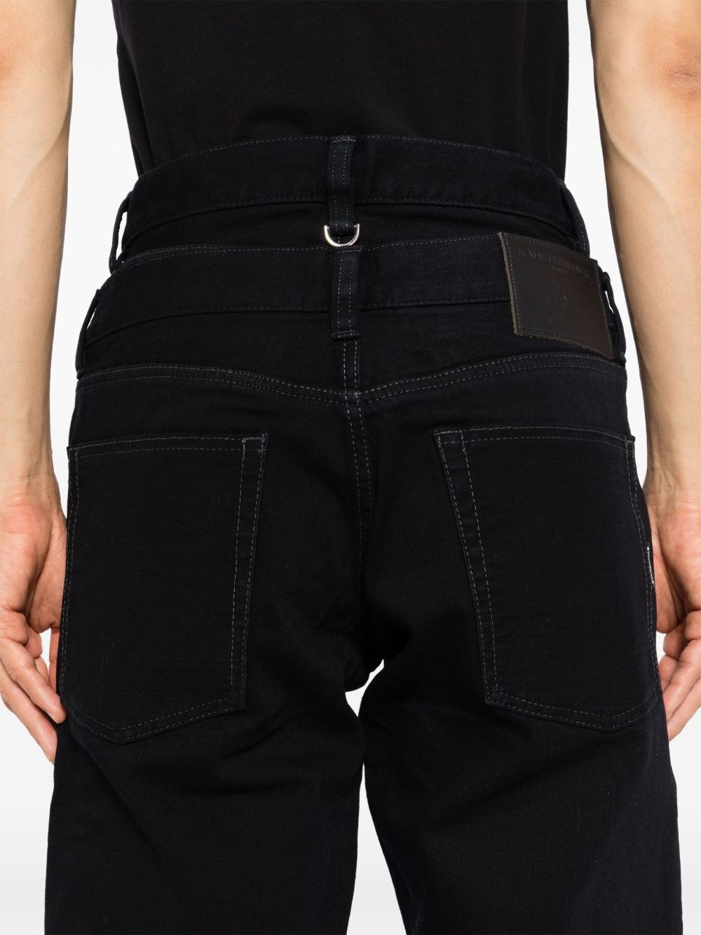 logo-embroidered jeans - 5