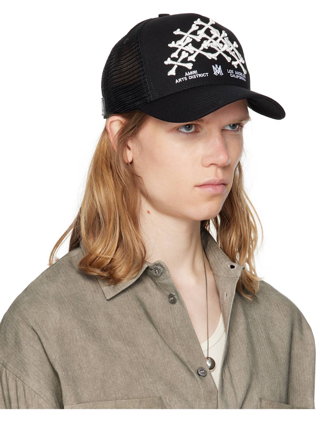 Black Bones Stacked Trucker Cap - 2