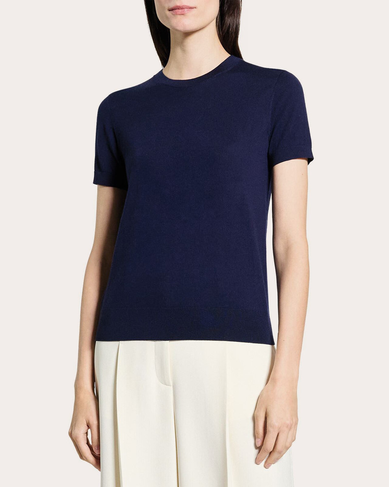 Theory Regal Wool Crewneck Top outlook