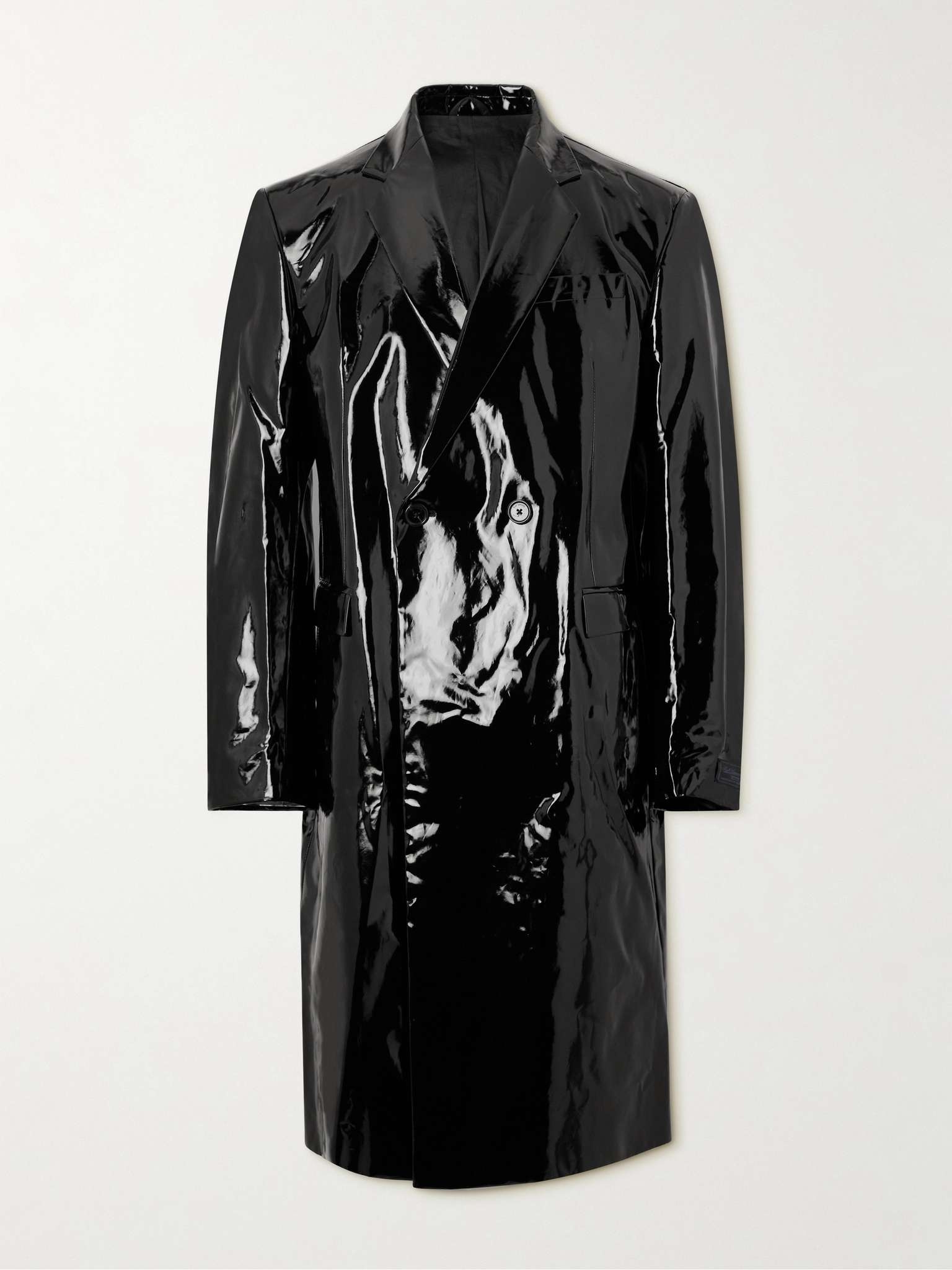 Raf Simons Double-Breasted Coated-Cotton Coat | REVERSIBLE