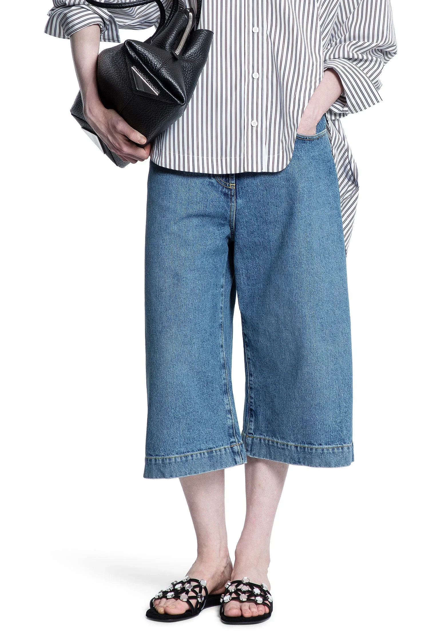 Washed-Denim-Shorts - 5