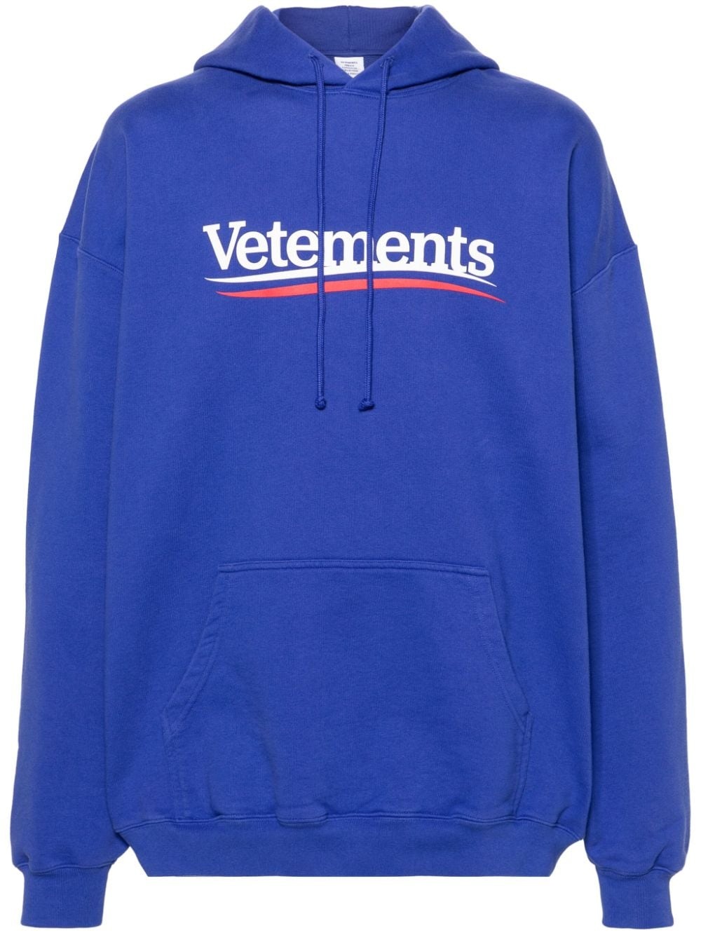 logo-print cotton blend hoodie - 1