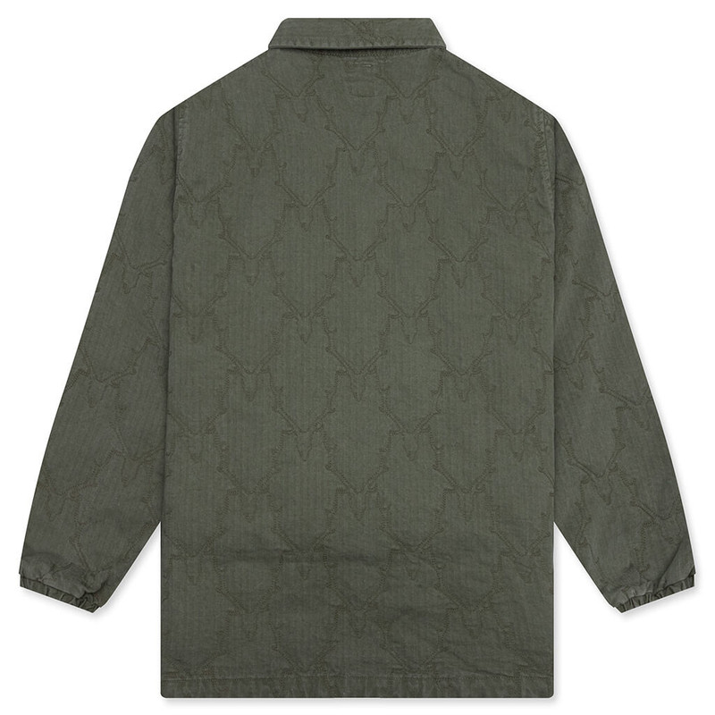 South2 West8 COACH JACKET - SKULL QUILTING HERRINGBONE OLIVE outlook