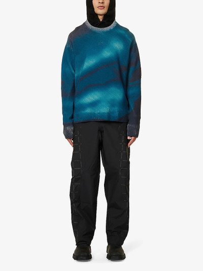 A-COLD-WALL* Gradient-pattern relaxed-fit wool-knit jumper outlook
