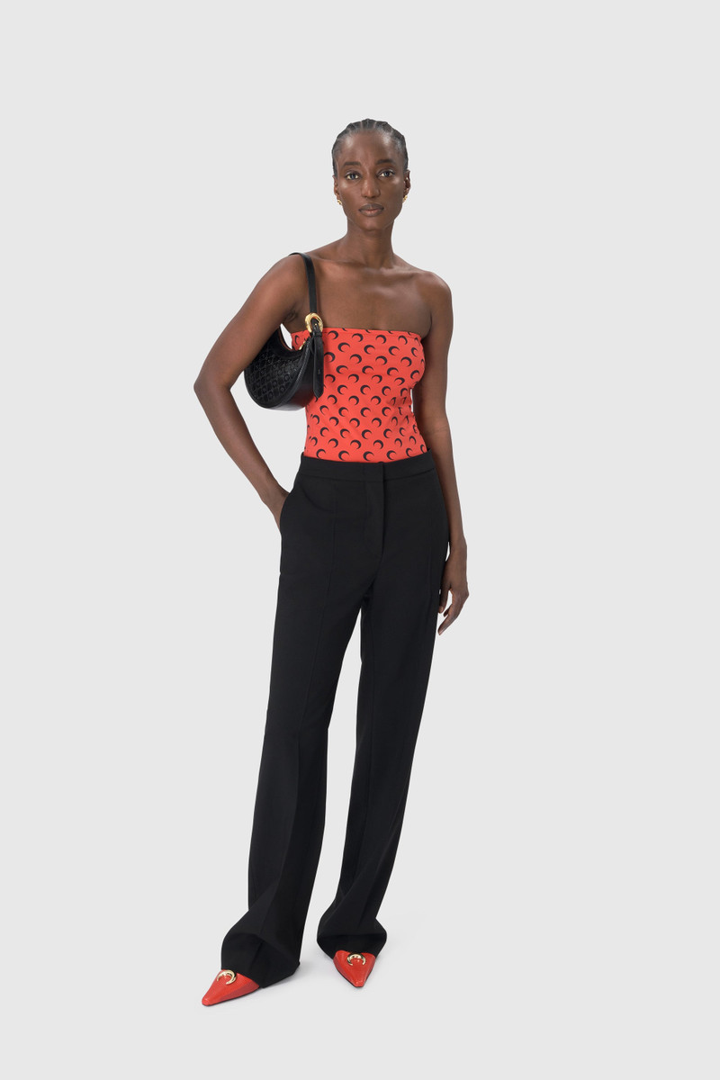 Marine Serre Recycled Moon Jersey Second Skin Tube Top outlook