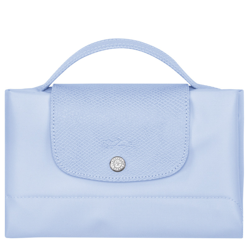 Le Pliage Green S Briefcase Sky Blue - Recycled canvas 6