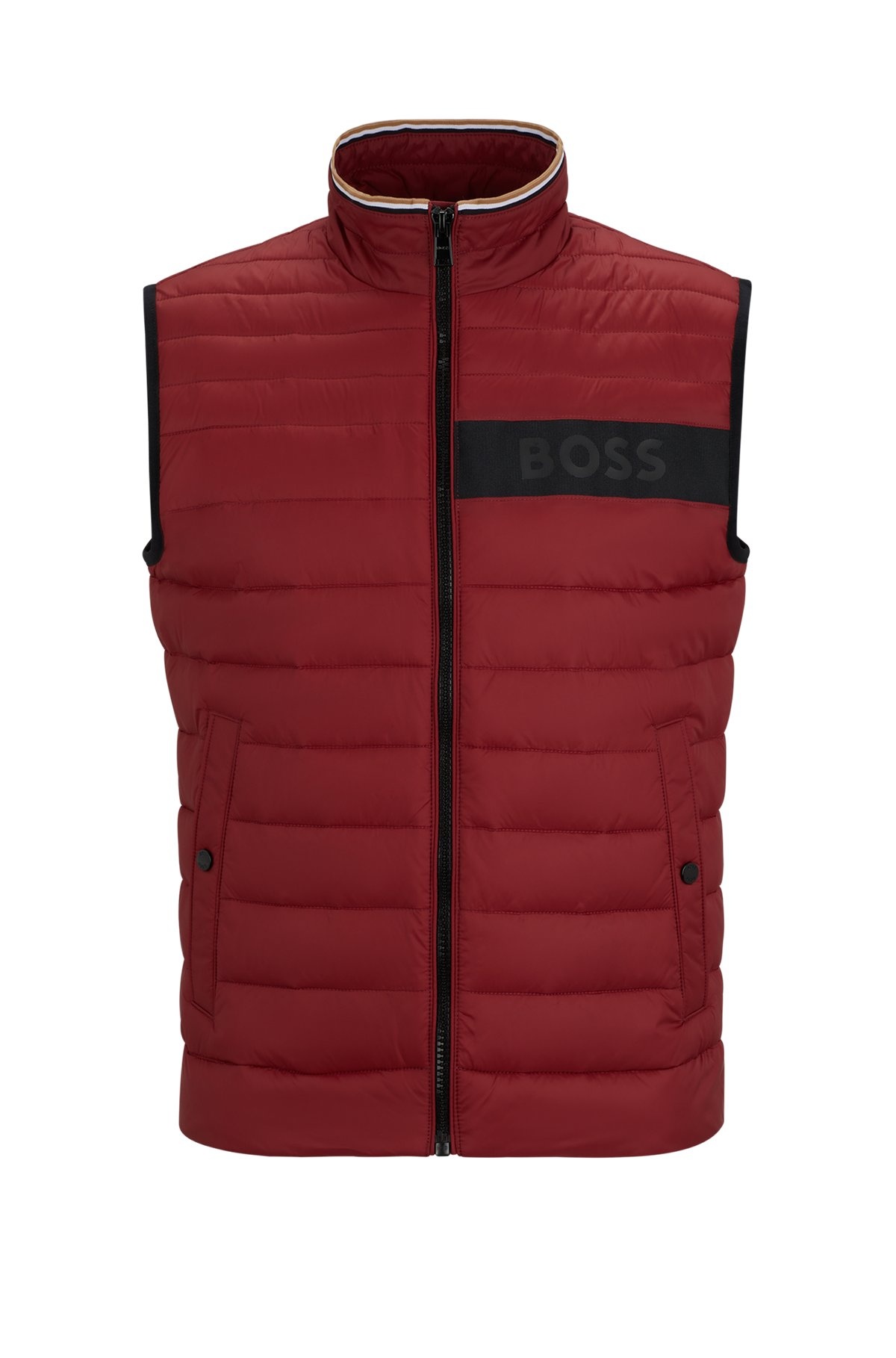 WATER-REPELLENT GILET WITH 3D-LOGO TAPE - 1