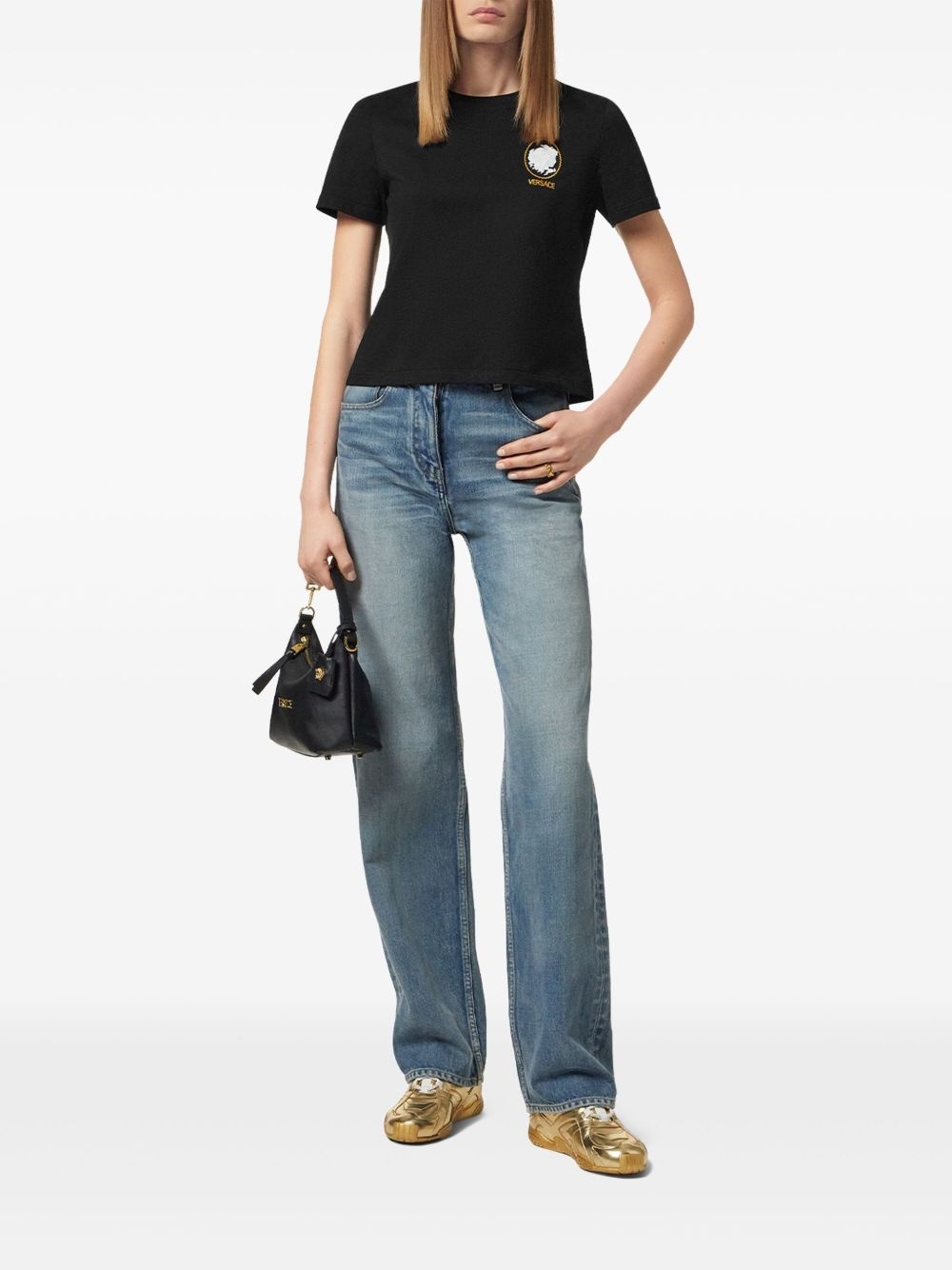 Cameo logo-embroidered T-shirt - 2