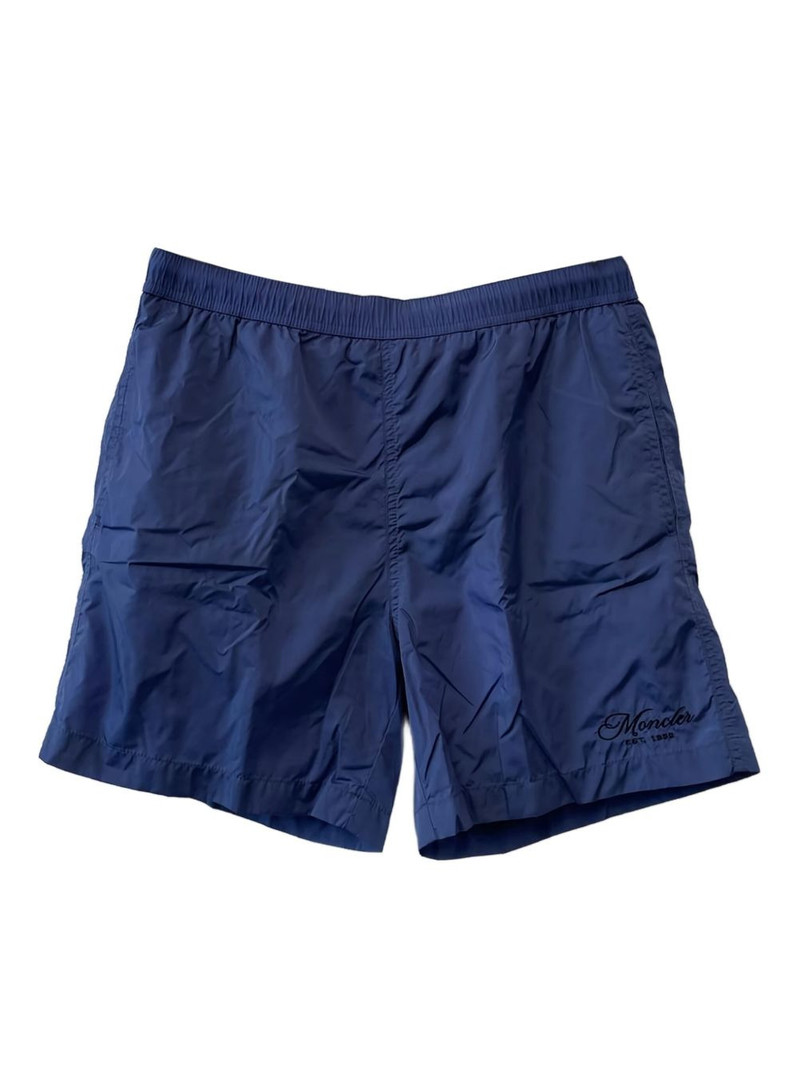 logo-embroidered swim shorts 1