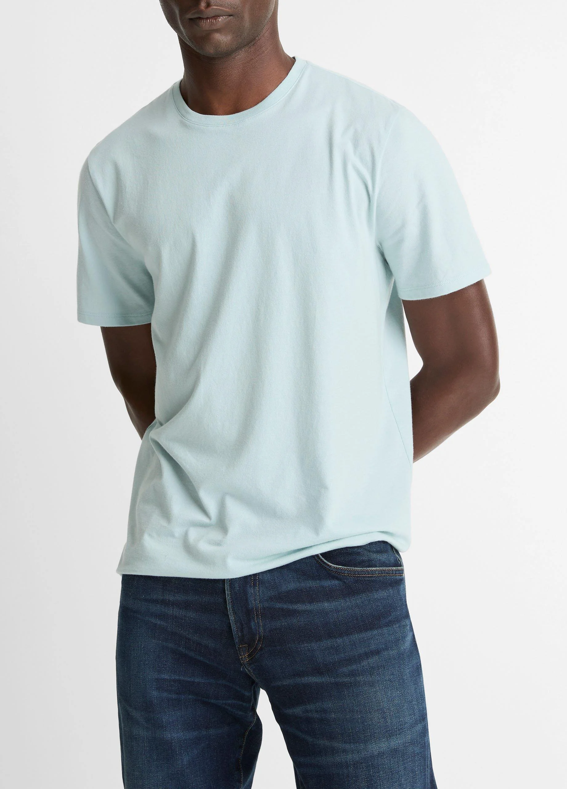 Pima Cotton Crew Neck T-Shirt - 1
