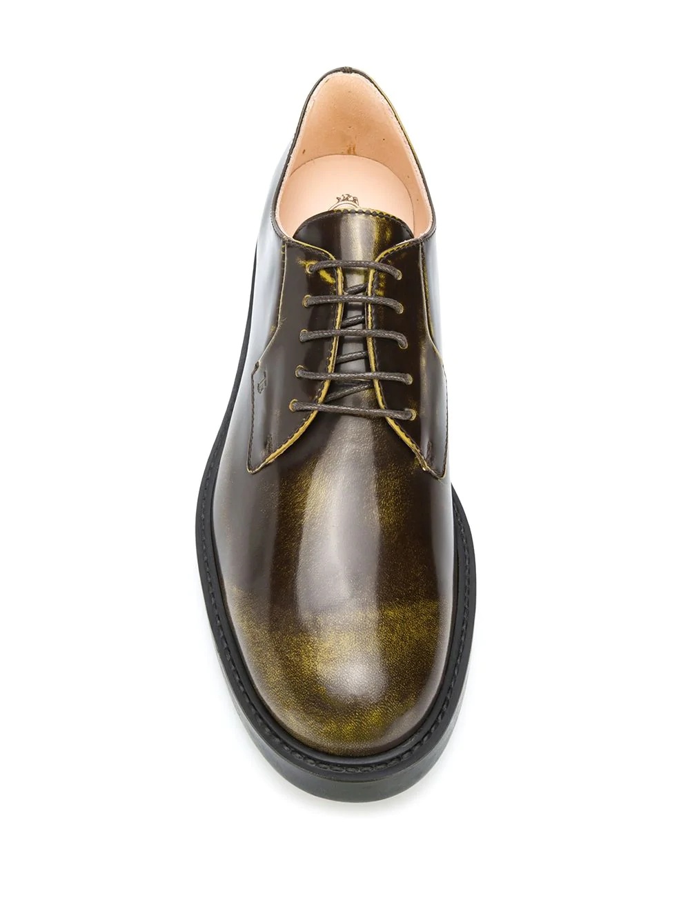 varnished lace-up shoes - 4