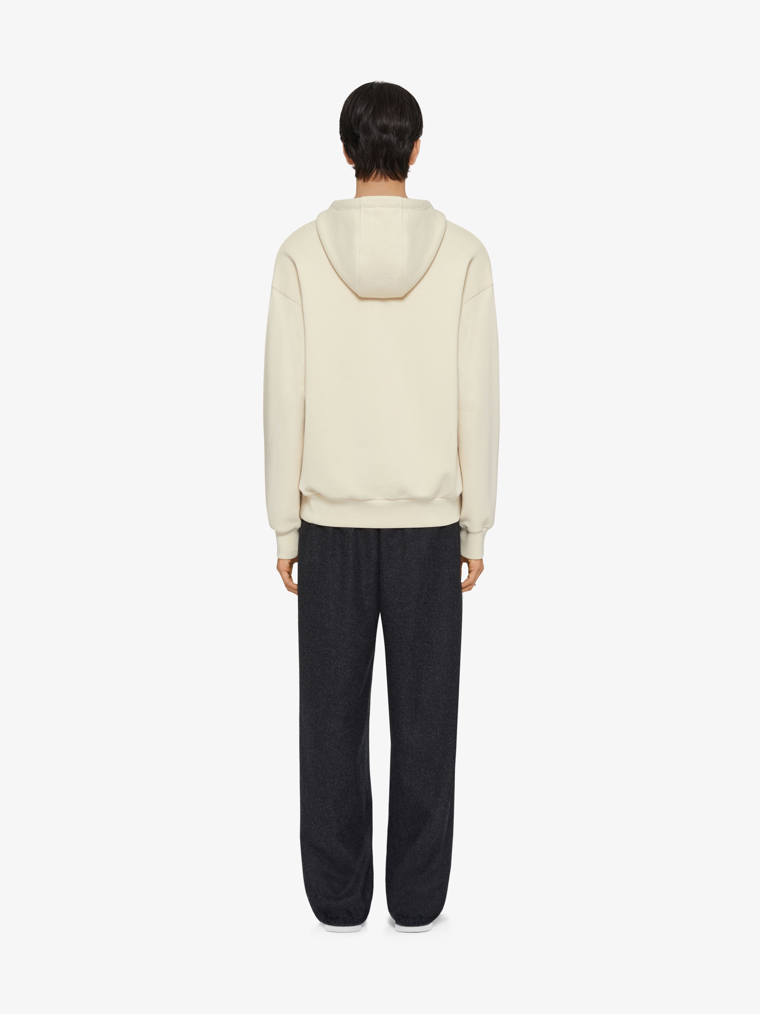 HOODIE IN FLEECE WITH BAROQUE EMBROIDERY - 4