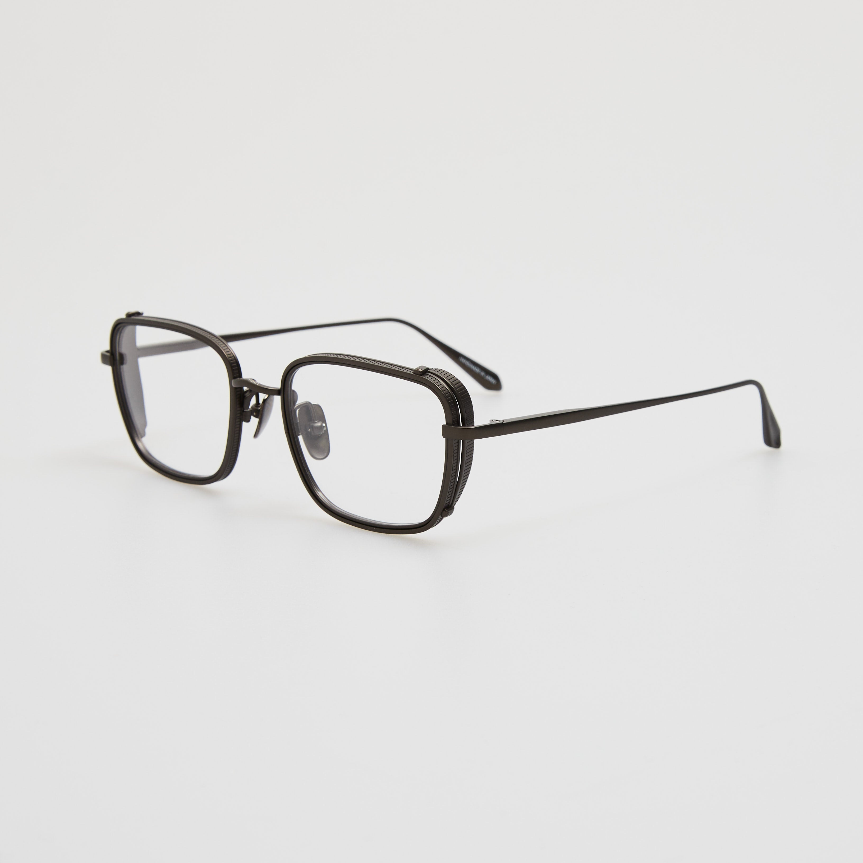 Ofer Rectangular Optical Frame in Black and Matt Nickel - 3