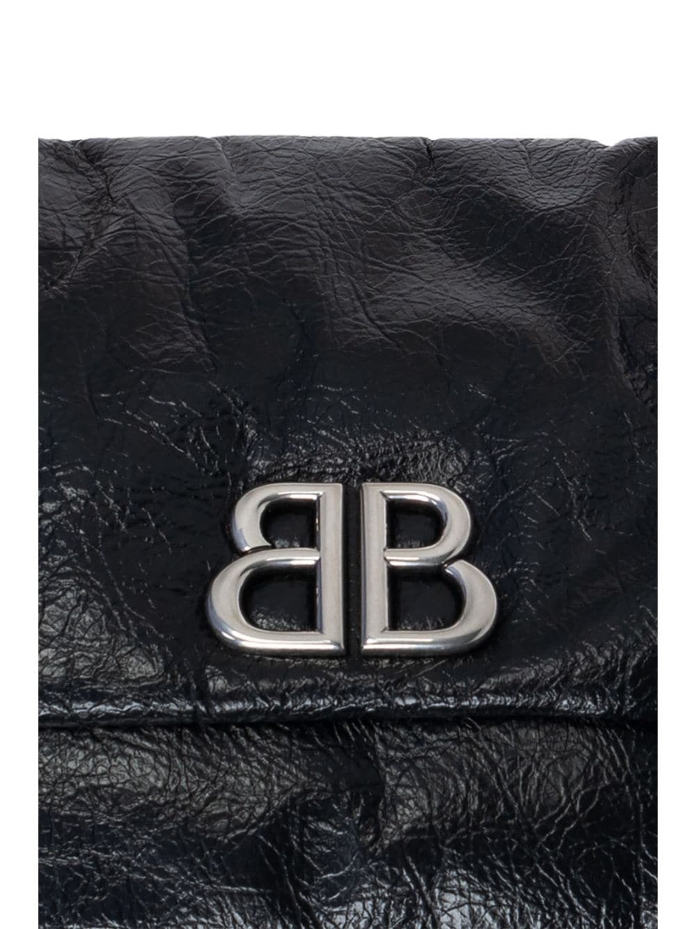 mini Monaco appliquÃ©-logo leather bag - 6