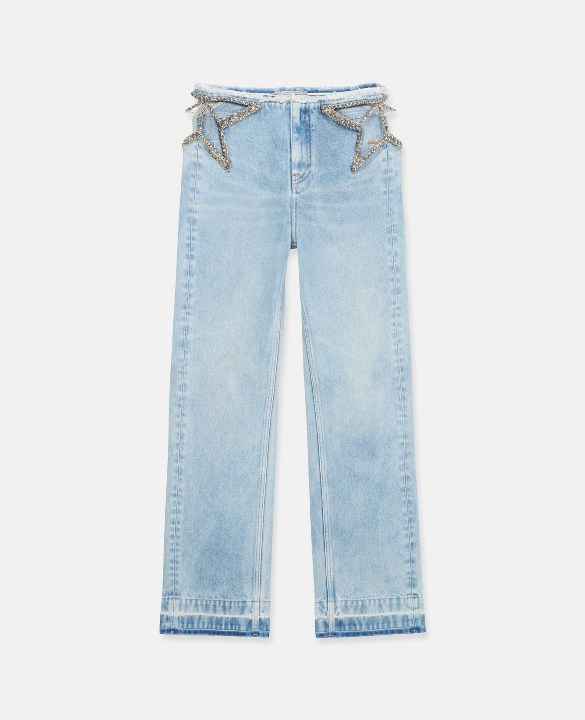 Diamanté Star Wide Leg Jeans - 1