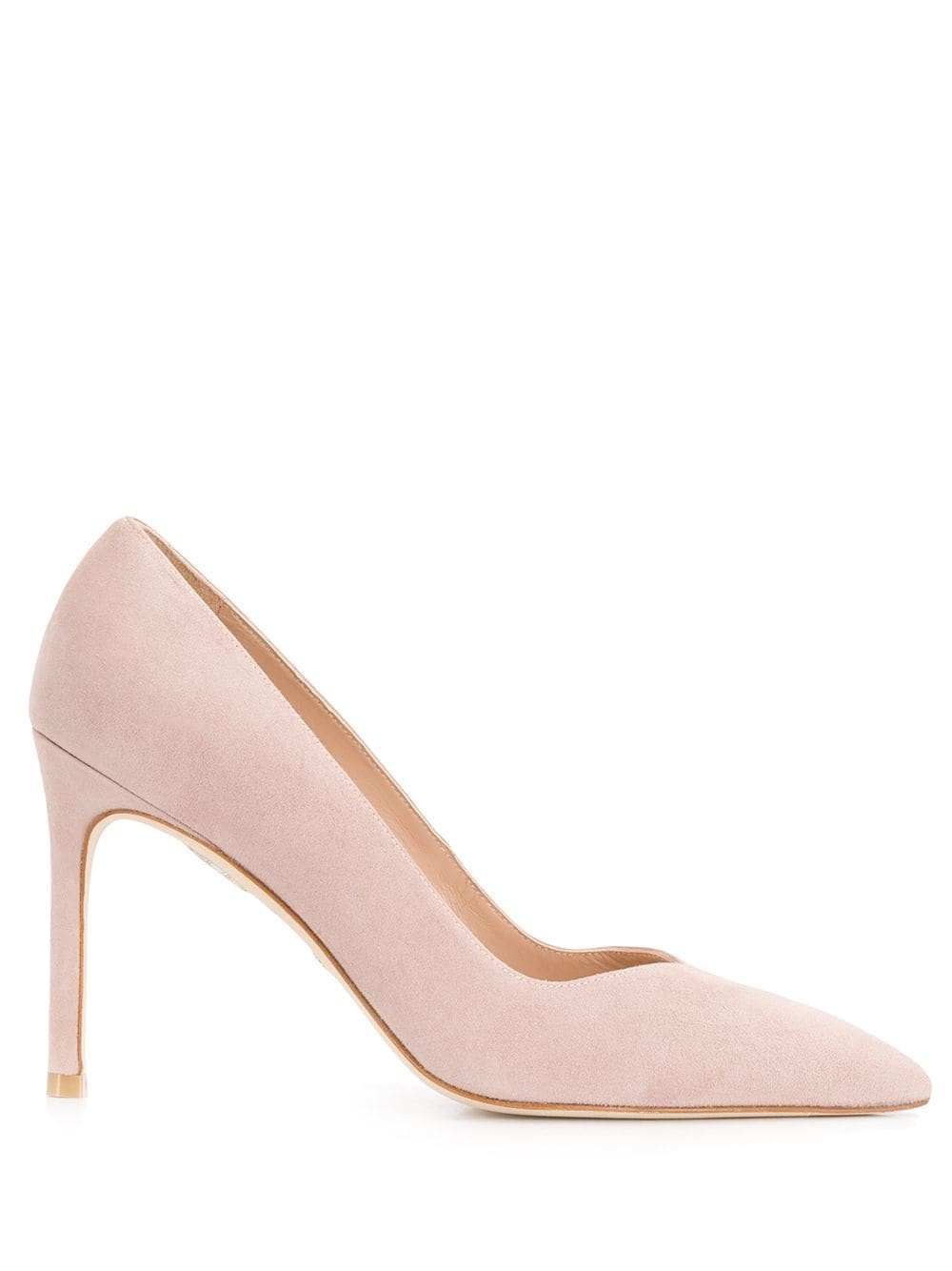 pointed suede pumps - 1